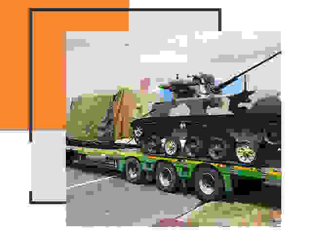 Перевозка военной техники в чайковском